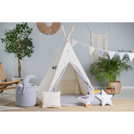Namiot tipi dla dzieci, bawełna, okienko, poduszka, kłapouchy