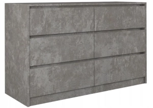 Komoda do sypialni, pokoju, K6, 120x40x75 cm, beton