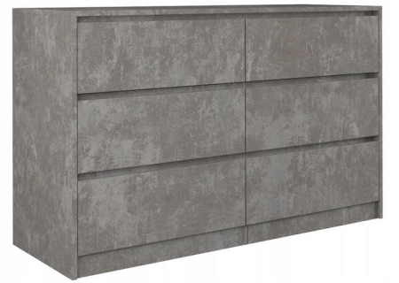 Komoda do sypialni, pokoju, K6, 120x40x75 cm, beton