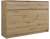 Komoda do sypialni, pokoju, 3D3S, 120x40x97 cm, dąb artisan