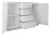 Komoda do sypialni, pokoju, 2D4S, 120x40x97 cm, biel, połysk