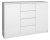 Komoda do sypialni, pokoju, 2D4S, 120x40x97 cm, biel, mat