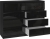 Komoda do sypialni, salonu, M8, 120x40x97 cm, czerń, połysk