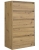 Komoda do sypialni, pokoju, K5, 70x43x124 cm, dąb artisan