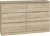 Komoda do sypialni, salonu, M6, 120x30x77 cm, dąb sonoma