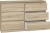 Komoda do sypialni, salonu, M6, 120x30x77 cm, dąb sonoma