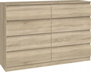 Komoda do sypialni, salonu, M8, 140x40x97 cm, dąb sonoma