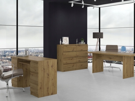 Komoda do sypialni, salonu, M8, 120x40x97 cm, dąb artisan