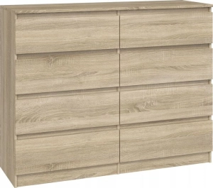 Komoda do sypialni, salonu, M8, 120x40x97 cm, dąb sonoma