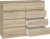 Komoda do sypialni, salonu, M8, 120x40x97 cm, dąb sonoma