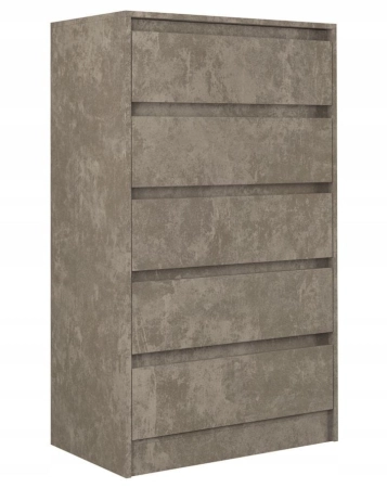 Komoda do sypialni, pokoju, K5, 70x43x124 cm, beton