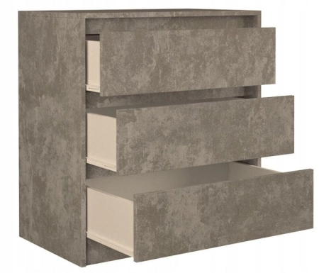 Komoda do sypialni, pokoju, K3, 70x43x78 cm, beton