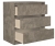 Komoda do sypialni, pokoju, K3, 70x43x78 cm, beton