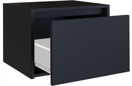 Szafka nocna, stolik, K1, 45x38x34 cm, czerń, mat