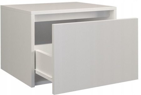 Szafka nocna, stolik, K1, 45x38x34 cm, biel, mat