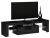 Szafka pod telewizor, stolik rtv, deko, 140x40x45 cm, czerń, połysk