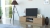 Szafka pod telewizor, stolik rtv, malwa, 140x40x36 cm, dąb artisan