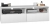 Szafka pod telewizor, stolik rtv, rumba, 120x40x38 cm, biel, mat