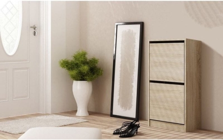 Szafka na obuwie, schowek, betsi, 49x28x94 cm, dąb sonoma