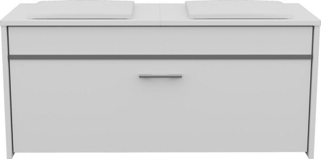Szafka na obuwie, schowek, roma, 100x38x46 cm, biel, mat