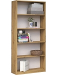 Regał, szafka, biblioteczka, R80, 80x30x182 cm, dąb artisan