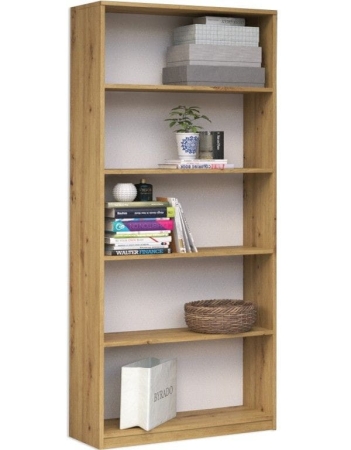 Regał, szafka, biblioteczka, R80, 80x30x182 cm, dąb artisan