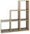 Regał do salonu, pokoju, schodkowy, step, 115x30x115 cm, dąb sonoma