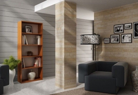 Regał, szafka, biblioteczka, R60, 60x30x182 cm, olcha