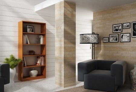 Regał, szafka, biblioteczka, R80, 80x30x182 cm, olcha