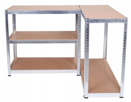 Regał metalowy, magazynowy, G9040, 90x40x180 cm, garażowy, 175 kg