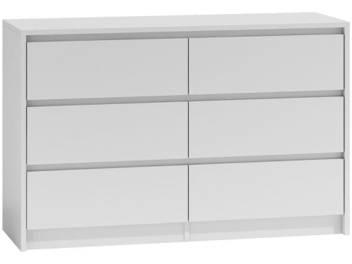 Przejdź do produktu Komoda do sypialni, pokoju, K6, 120x40x75 cm, biel, mat