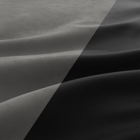 Narożnik z funkcją spania, Viktor, velvet, ekoskóra, 243x140x92 cm, czarny, szary