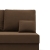 Narożnik z funkcją spania, Flow, 201x138x92 cm, odcienie brązu