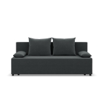 Kanapa rozkładana, Vista, velvet, 191x92x95 cm, ciemny szary