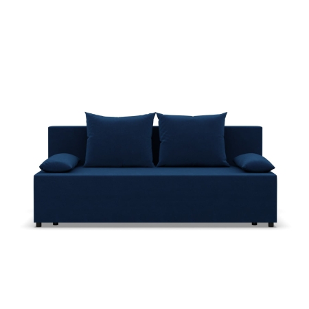 Kanapa rozkładana, Vista, velvet, 191x92x95 cm, granatowy