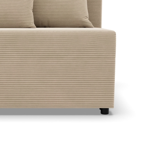 Kanapa rozkładana, Vista, sztruks, 191x92x95 cm, beżowy