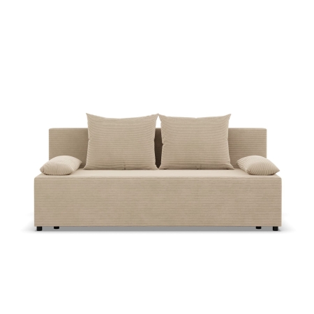 Kanapa rozkładana, Vista, sztruks, 191x92x95 cm, beżowy