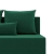 Narożnik z luźnymi poduszkami, Vista, velvet, 201x137x92 cm, butelkowa zieleń