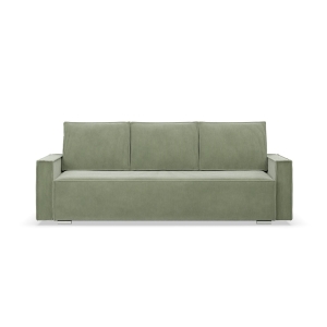 Kanapa rozkładana, sztruks, Union, 220x95x92 cm, oliwkowy