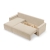 Narożnik z funkcją spania, sztruks, Union, 231x142x92 cm, beżowy