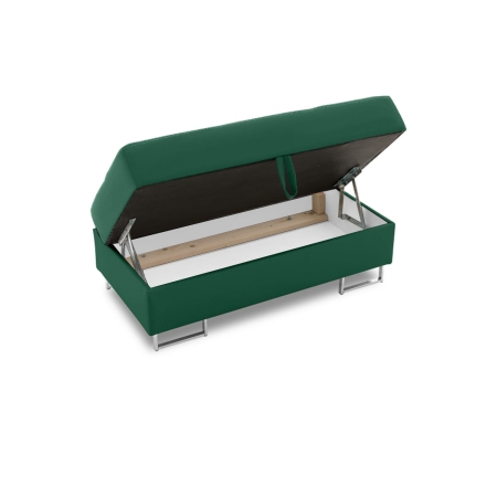 Pufa otwierana, siedzisko, Bellezza, 108x57x43 cm, butelkowa zieleń