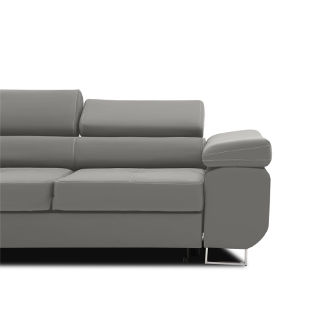 Rozkładana sofa, Bellezza, 209x100x87 cm, jasny szary