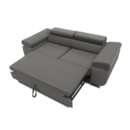 Rozkładana sofa, Bellezza, 209x100x87 cm, jasny szary