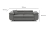 Rozkładana sofa, Bellezza, 209x100x87 cm, ciemny szary