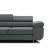 Rozkładana sofa, Bellezza, 209x100x87 cm, ciemny szary
