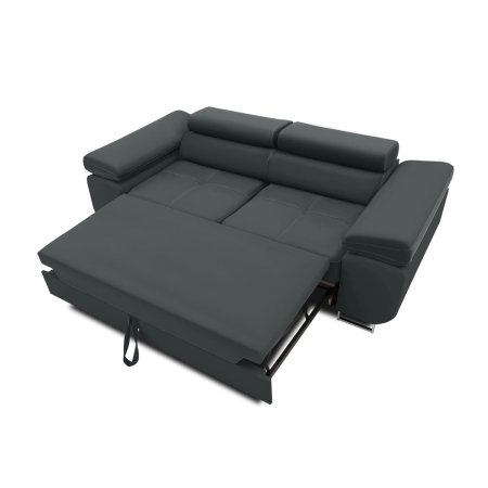 Rozkładana sofa, Bellezza, 209x100x87 cm, ciemny szary