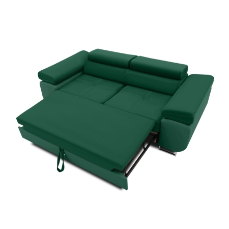 Rozkładana sofa, Bellezza, 209x100x87 cm, butelkowa zieleń