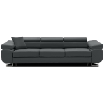 Rozkładana kanapa, Bellezza, 280x100x87 cm, ciemny szary