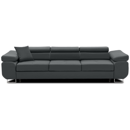 Rozkładana kanapa, Bellezza, 280x100x87 cm, ciemny szary