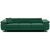 Rozkładana kanapa, Bellezza, 280x100x87 cm, butelkowa zieleń